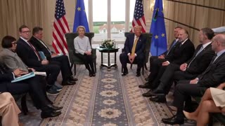 President Trump Meets With European Commission President Ursula von der Leyen, July 27, 2025