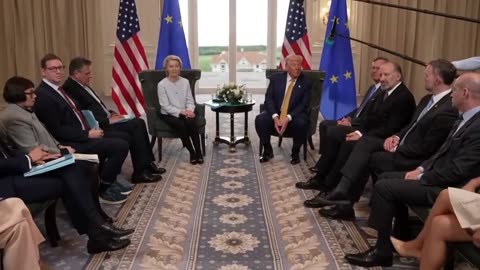 President Trump Meets With European Commission President Ursula von der Leyen, July 27, 2026