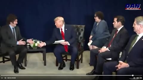 Tổng thống Trump gặp Tổng thống Argentina Javier Milei.