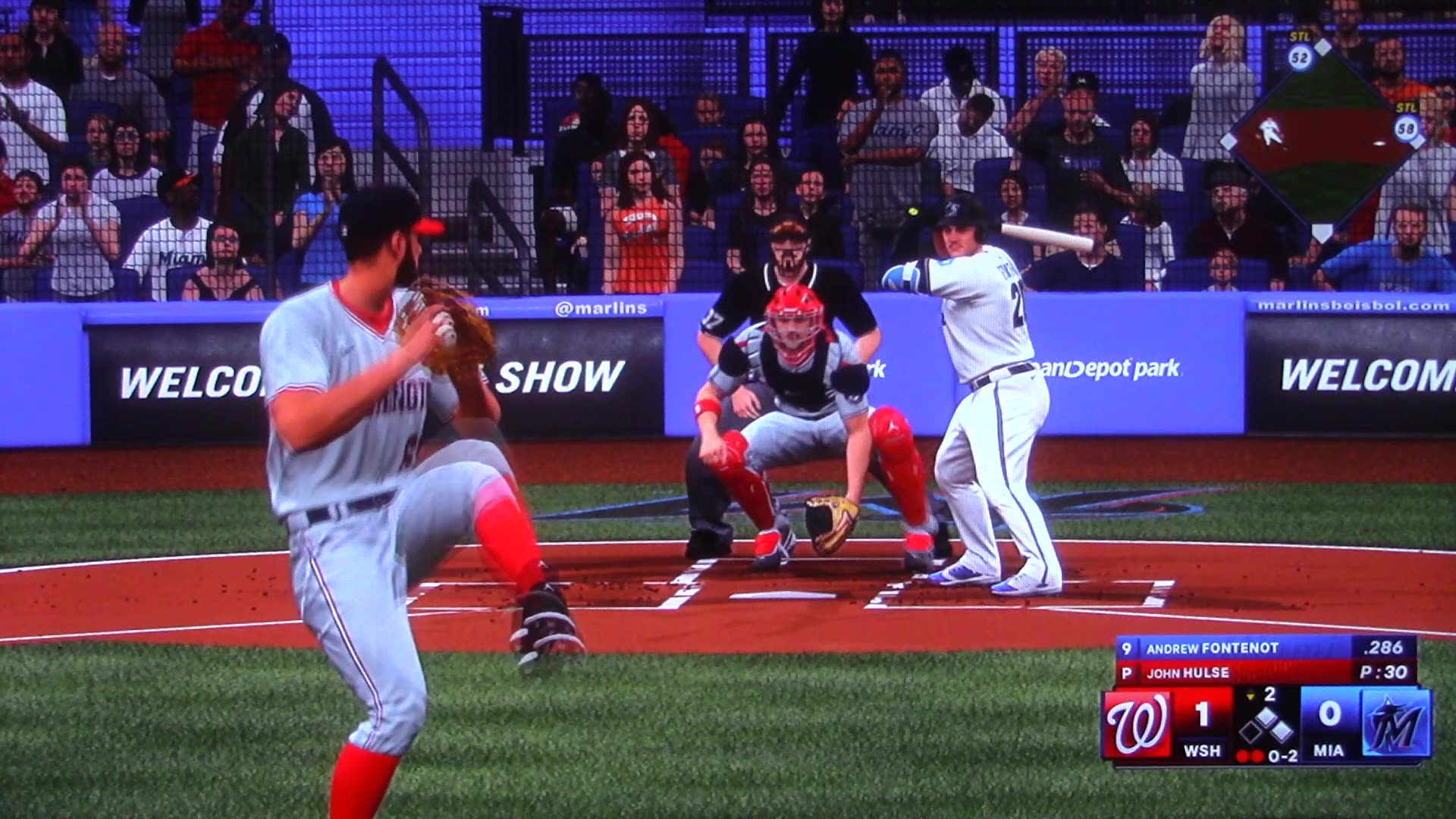 MLB The Show: Washington Nationals vs Miami Marlins (S19 G138)
