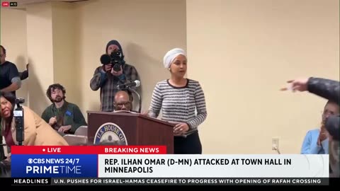 Jan. 27, 2026: Ilhan Omar behave like hoodrat hoochimama at town hall