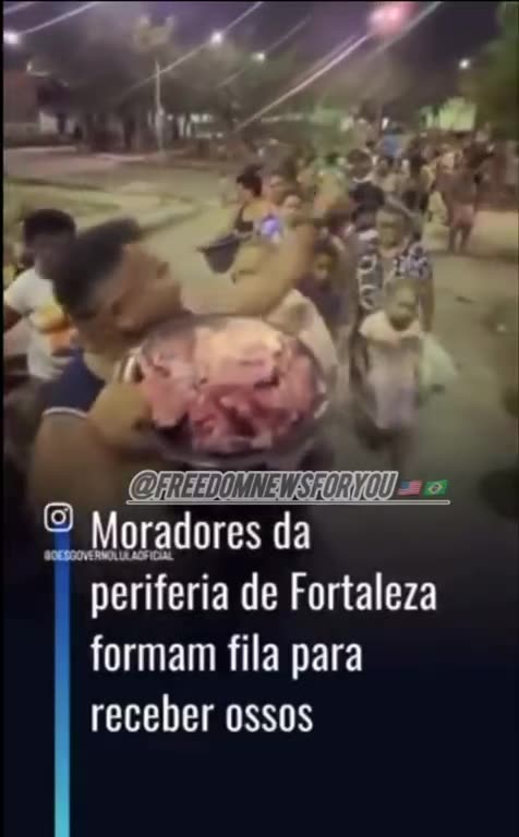 "Acabou com a fome"? P q então a fila do osso continua e cada dia ainda maior???