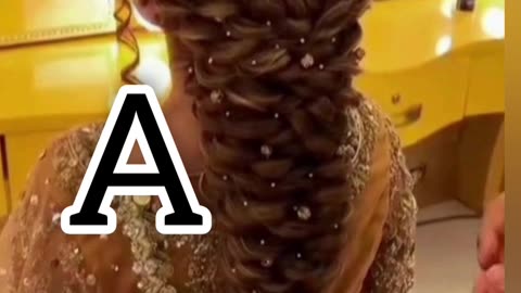 Easy hair style for girls with letter ✨️