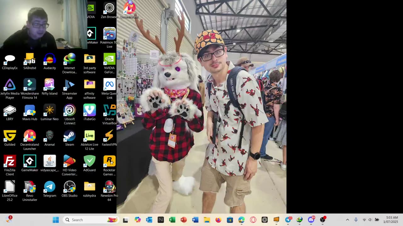 come watch me stuff like blockchain stuff or playing video games or stuff