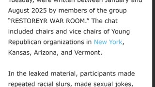 Racist Texts Leak from Young Republican Group, Sparking Debate over Cancel Culture