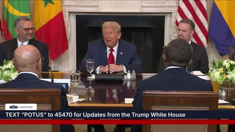President Trump Participates in a Multilateral Lunch with African Leaders