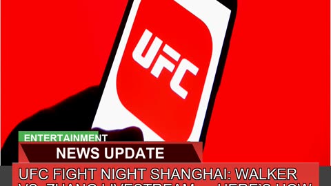 Ufc Fight Night Shanghai Walker Vs Zhang Livestr