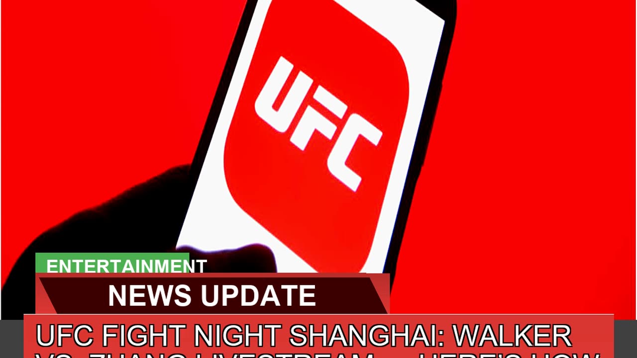 Ufc Fight Night Shanghai Walker Vs Zhang Livestr