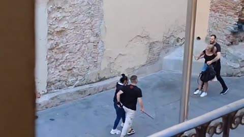 North African invaders create chaos in Barcelona. We need mass deportations now.