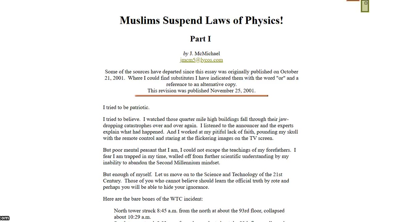 Muslims Suspend Laws of Physics!