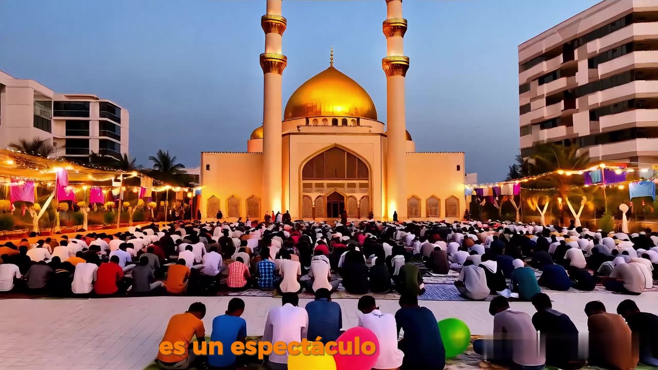 ¡Eid Mubarak 🕌🌙 a todos ustedes 🎉! ¿Qué hacen los musulmanes en este día especial 🤲✨ ❓❓ #EidMubarak