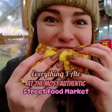 What I ate at the most authentic street food market in Seoul! #StreetFood #KoreanFood #seoul #Shorts