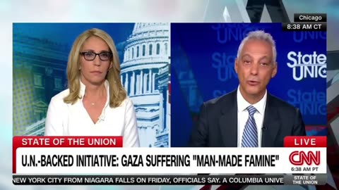 Rahm Emanuel Claims Netanyahu Doesnt Have A Plan In Gaza