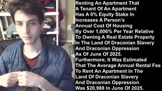 Outtake #3,180 Of Renting An Apartment Increases A Person’s Cost Of Housing By Over 1,006% Per Year