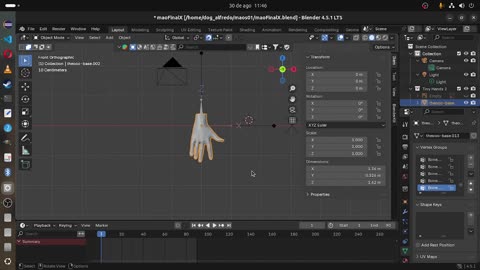 Corrigindo Erro de Escala do modelo 3d em Blender para um certo padrão