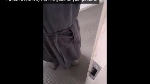 Mike Saha threatens old man