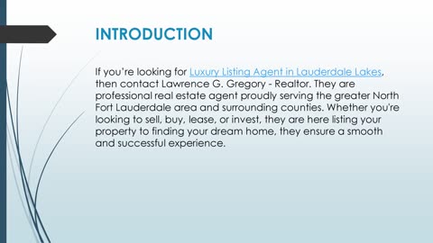 Best Luxury Listing Agent in Lauderdale Lakes