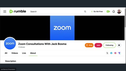 Zoom Consultations With Jack Bosma