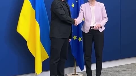 Zelensky’s in Brussels with von der Leyen