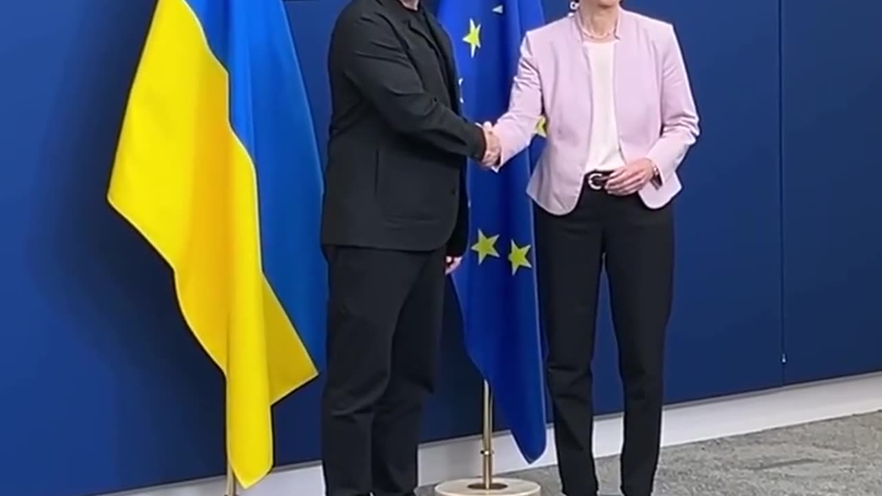 Zelensky’s in Brussels with von der Leyen
