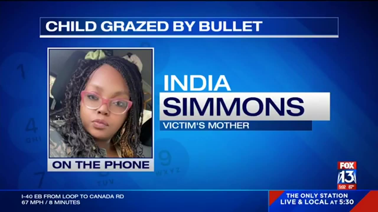 Memphis niglet grazed by a bullet