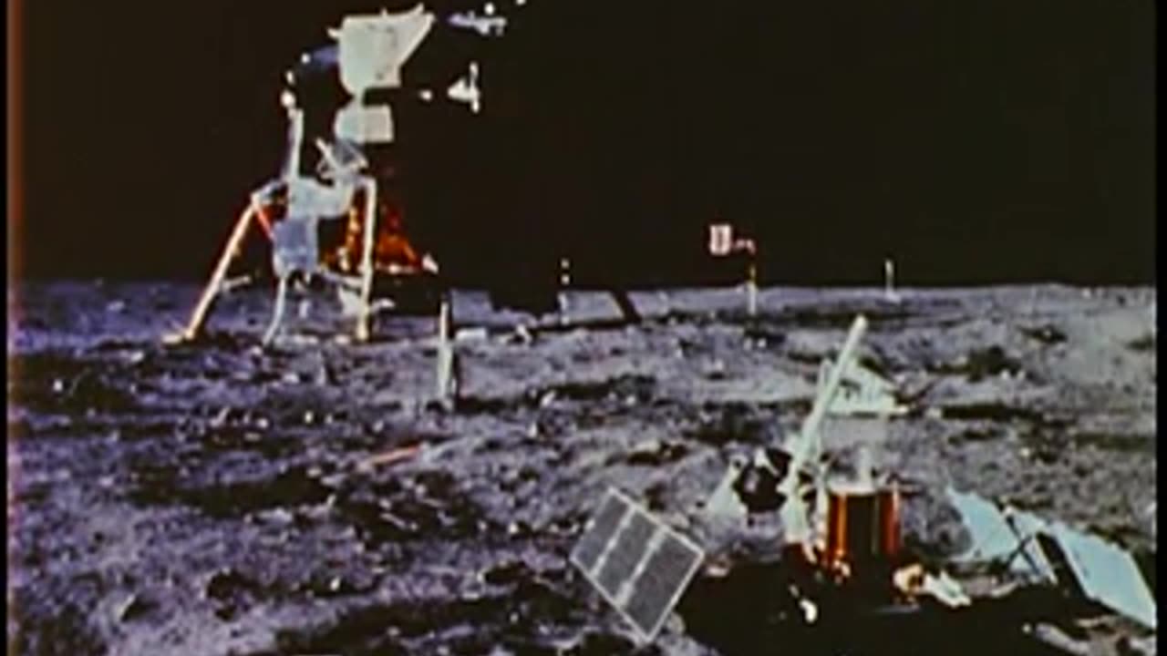 Apollo 11 moon landing video
