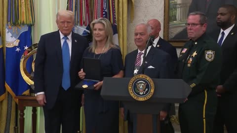 POTUS presents the first-ever Medals of Sacrifice to families of three Palm Beach County officers who were killed in the line of duty