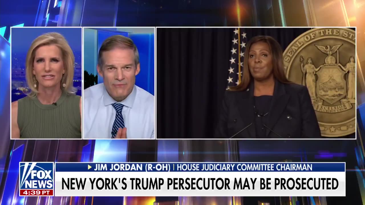 Jim Jordan on Letitia James criminal referral: “Turns out...