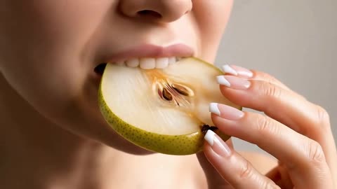 Стеклянное поедание фруктов ASMR 🍌🍉🍐