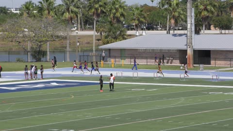 Boys 400 meter Dash Heat 3 Dade County Youth Fair HS Championship 2025 Tropical Park Miami, FL