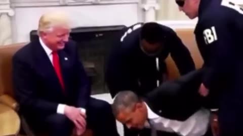 Trump Post AI Video Of Obama Getting Arrested 