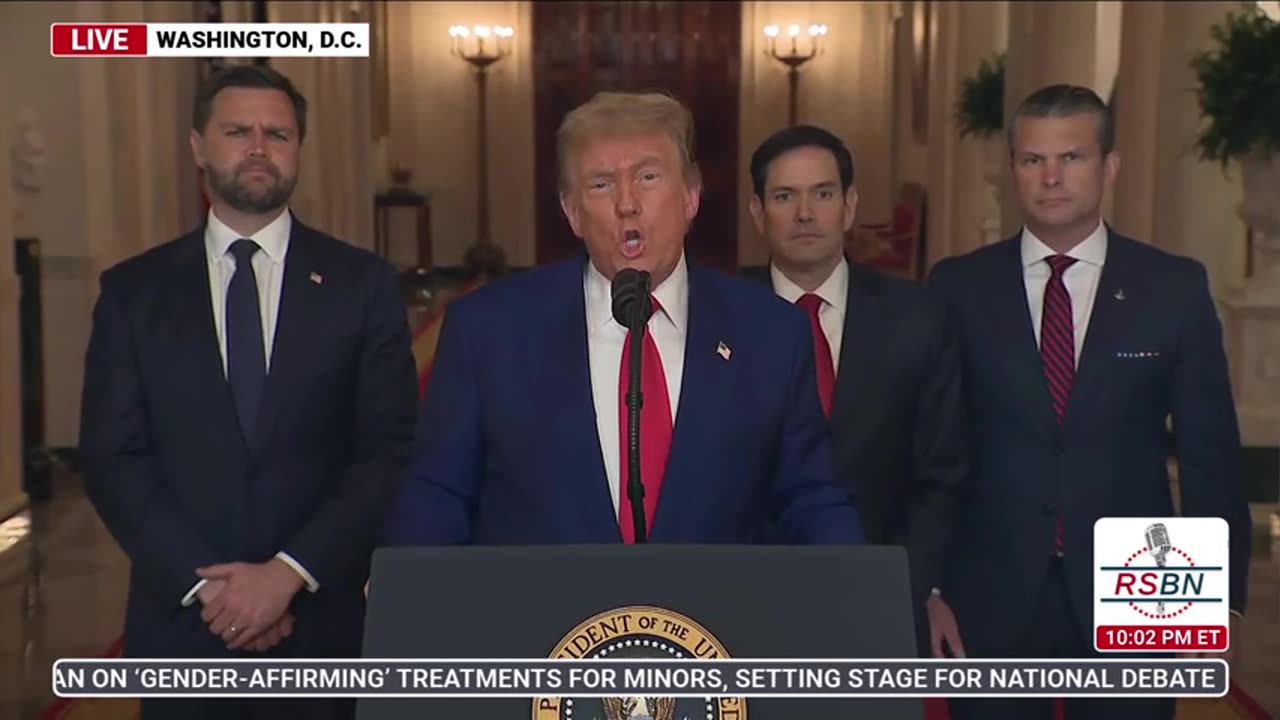 RSBN Pres. Trump Addresses Nation Following U.S. Attack on Iran's Nuclear Sites - 6-21-25