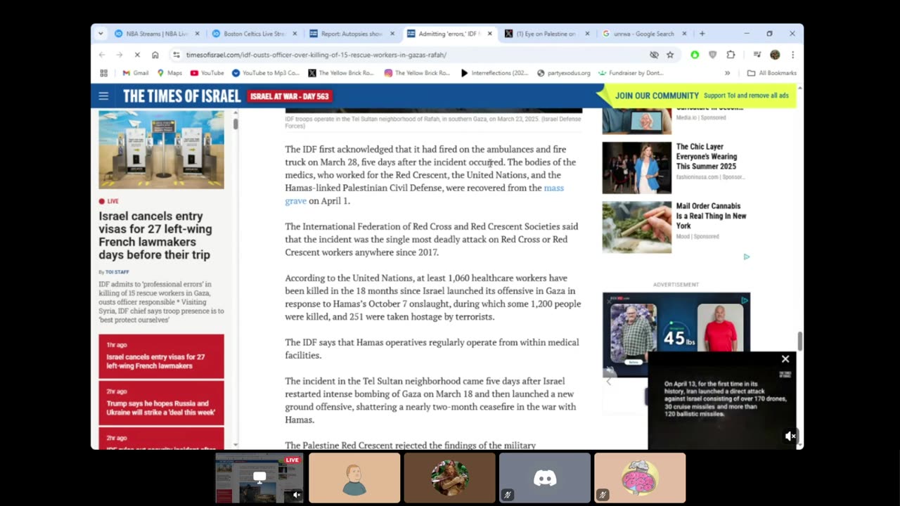IDF Calls Unaliving 15 Medical Workers An "Error" | Times of Israel