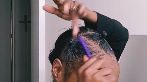 Quick updo for short hair