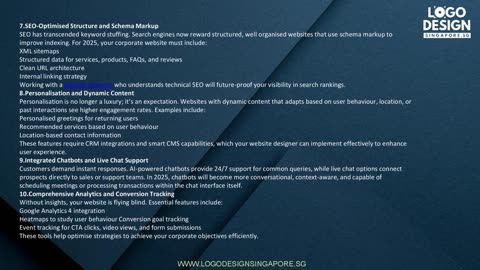 Essential Features Every Corporate Website Must Include for 2025 — Logo Design Singapore