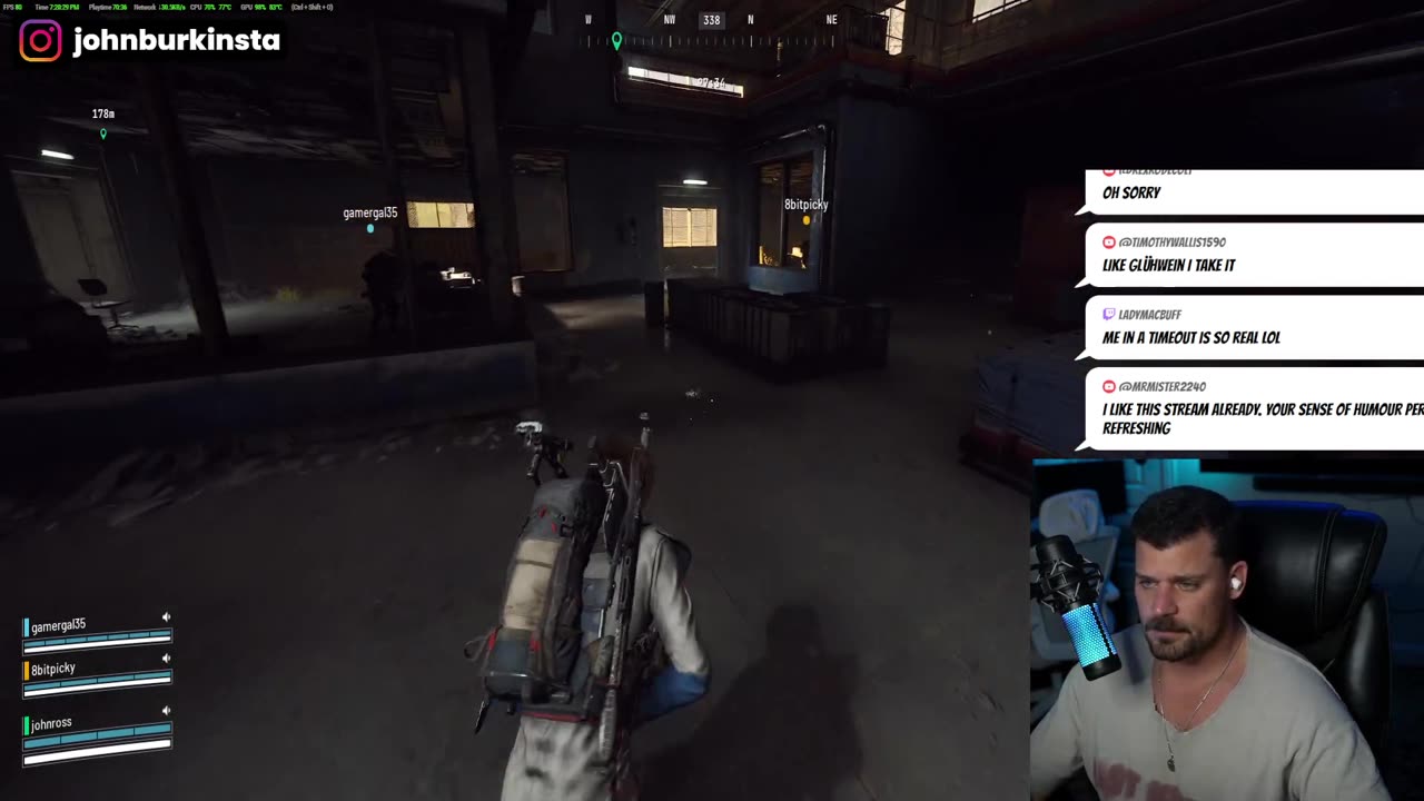 Arc Raiders gaming stream.