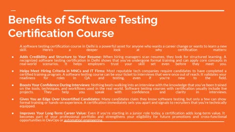 Why Software Testing Training with Placement a Career Move Today?
