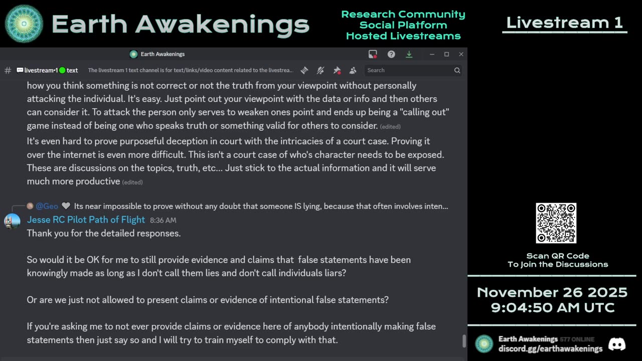 Earth Awakenings - Livestream 1 - #4172