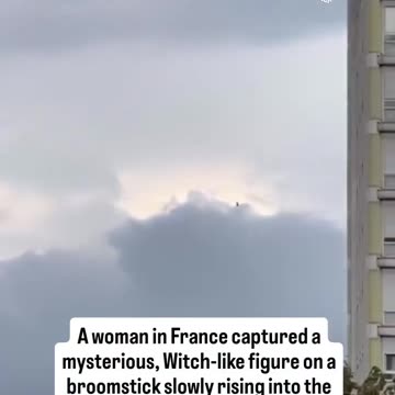 Some believe it might be a witch flying on a broomstick, while others are convinced it’s a UFO.