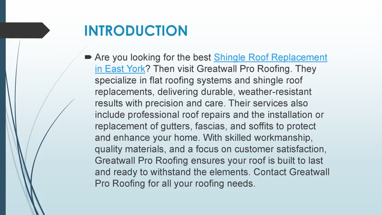 Best Shingle Roof Replacement in East York