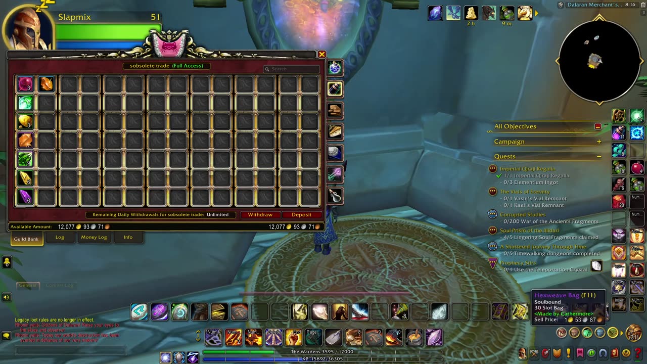 wowcraft in 2025 p9 - dire maul prison of immolthar, gordunni king whatever those wings are called