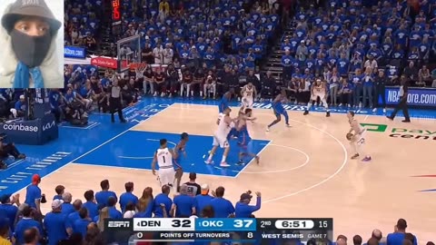 DENVER VS OKC PLAYOFF GM7 WAT A STUNNIN PERFORMANCE TOO CLOSE SERIES SHAY GILDREG JAYLEN WILLIAMS💪🏾🔵