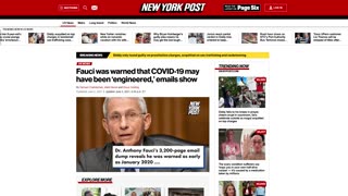 BREAKING : Fauci created and funded the Covid pandemic