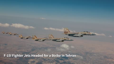 Footage of F-15I fighter jets headed for a strike in Tehran: