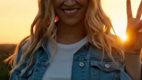 Happy Girl Dancing in a Field at Sunset (Cinematic) | Zaya Bliss