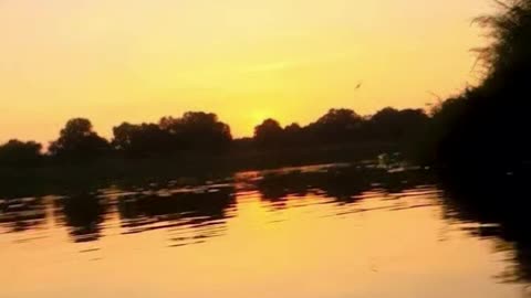 Evening rever scene