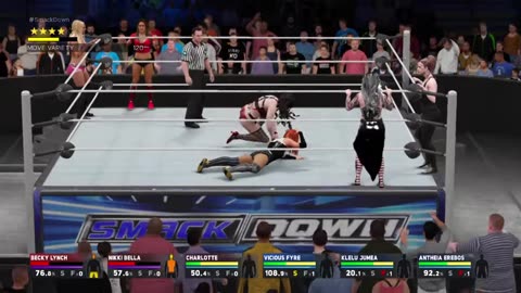 BeckyLynch Nikki Charlotte vs The Terrors