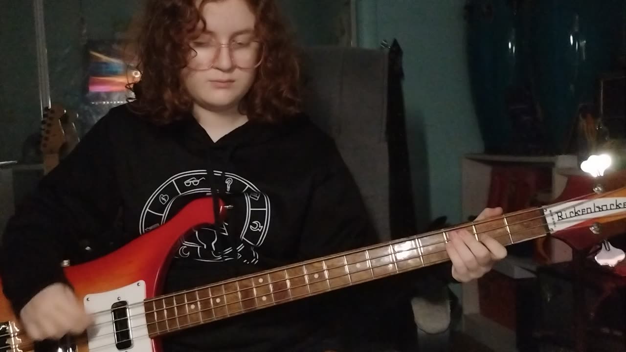 Carry On Wayward Son/Kansas bass play along by Cara.
