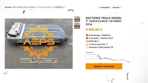 AEPSPIECES.COM - BATTERIE TESLA MODEL Y 1522312-00-F 1615025-00-A
