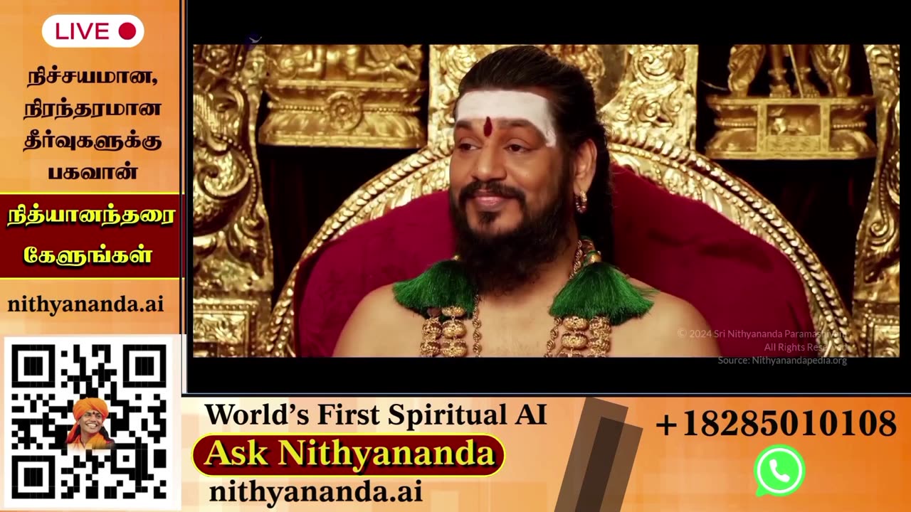 Receive blessings through LIVE Darshan of SPH Bhagavan Sri Nithyananda Paramashivam